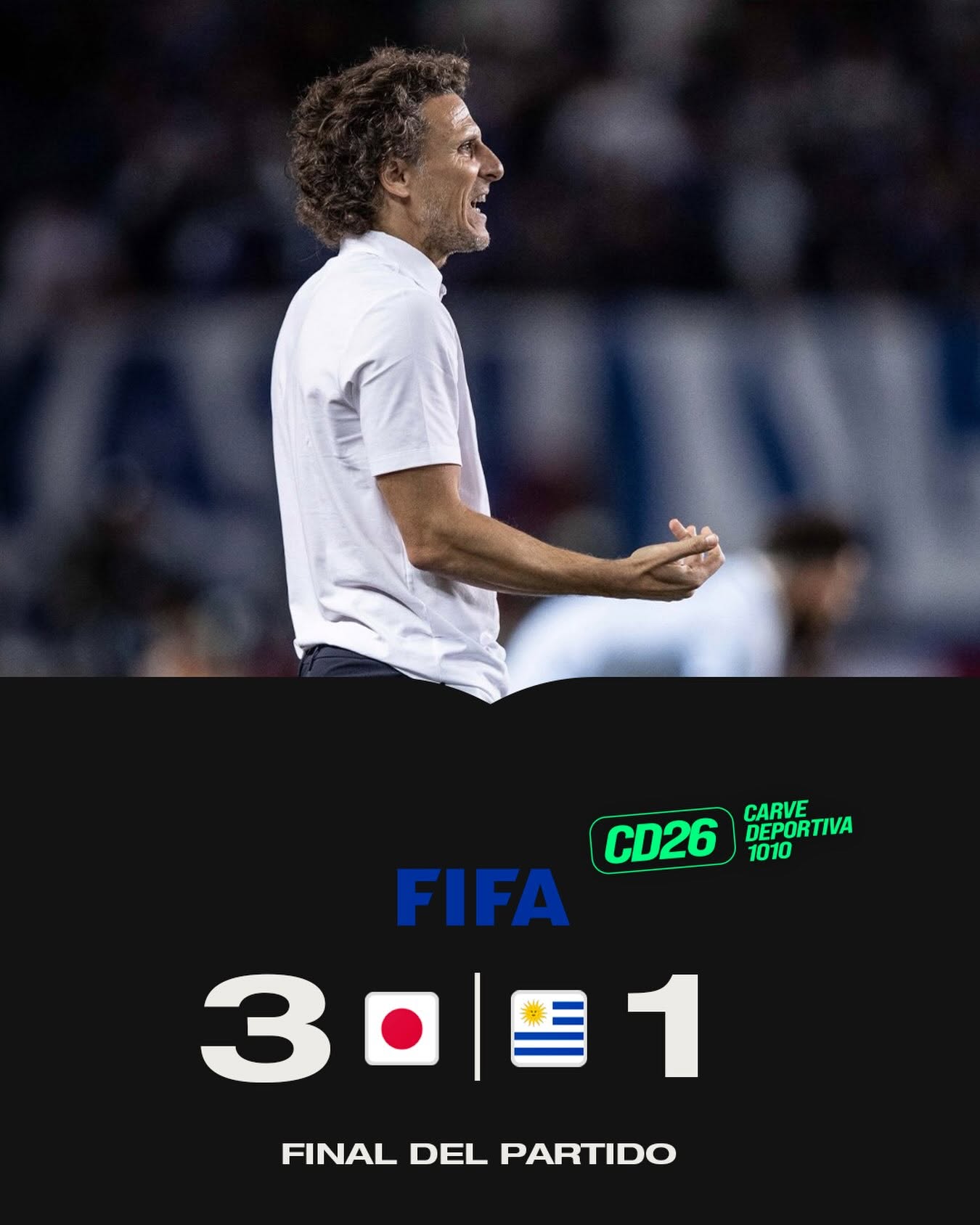 URUGUAY CAYÓ 3-1 ANTE JAPÓN EN EL DEBUT DE DIEGO FORLÁN AL FRENTE DE LA SELECCIÓN